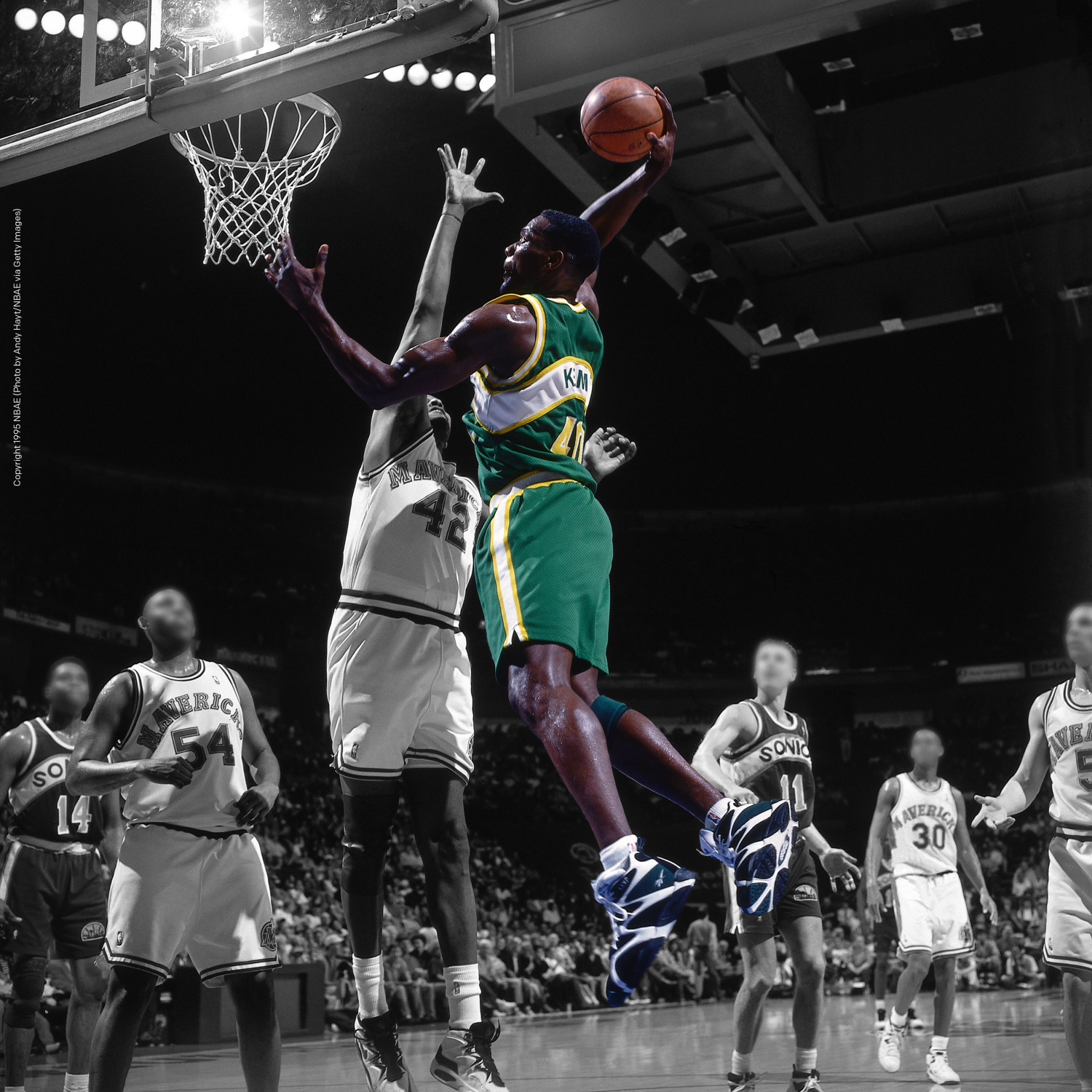 Shaq Dunk Over Kemp 1994 NBA All-Star Wallpaper