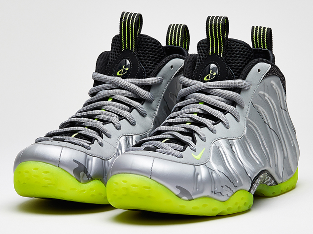 foamposite grey and green