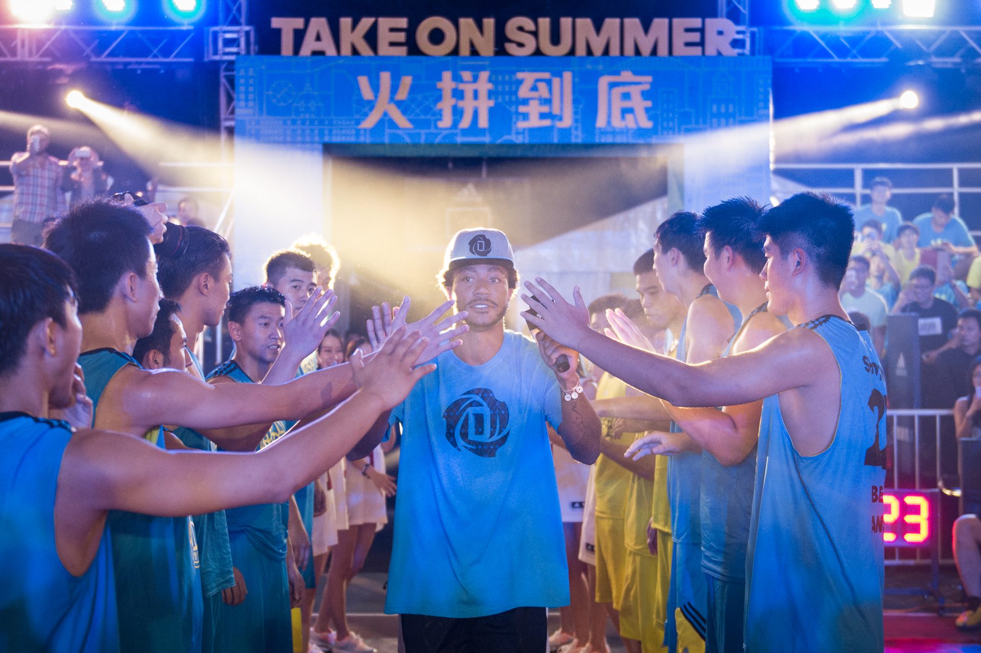 Derrick Rose visits China for #TakeOnSummer Tour