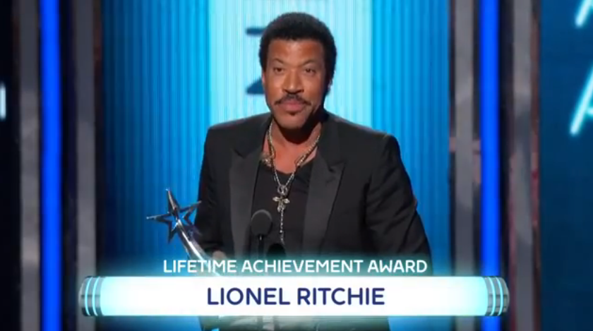 Lionel Richie Accepts BET Lifetime Achievement Award on Behalf of Lionel Ritchie