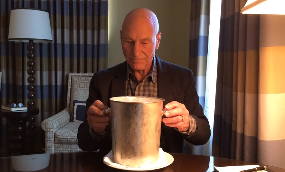 Patrick Stewart Does the ALS Ice Bucket Challenge the Right Way